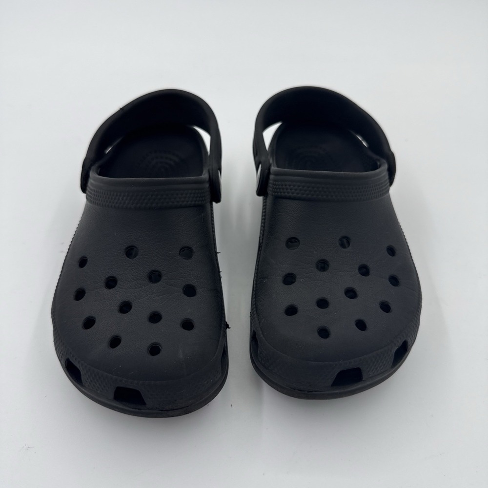Crocs Clogs Kids Size C 12 13 Black Classic Iconic Comfort Slip On Casual Shoes